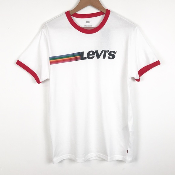 Levi’s Retro Ringer Rainbow Logo Tee - Picture 5 of 10